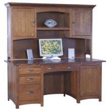 Oakwood Computer Desk w Hutch
